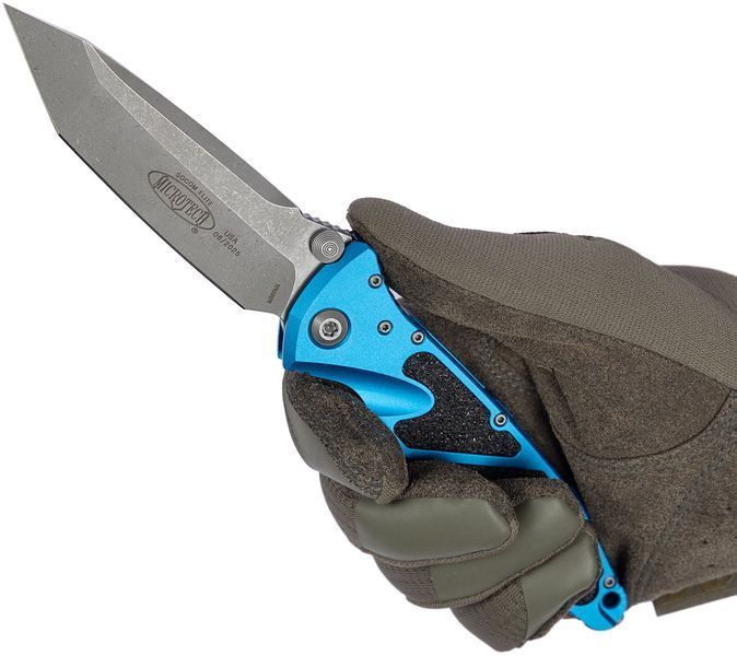 Ніж Microtech Socom Elite Tanto Apocalyptic Blue 161-10APBL 14090782 фото
