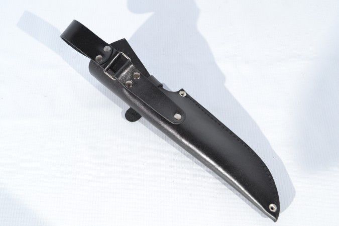 Шкіряні піхви для ножа Великі XL з застібкою чорні 11101057 фото