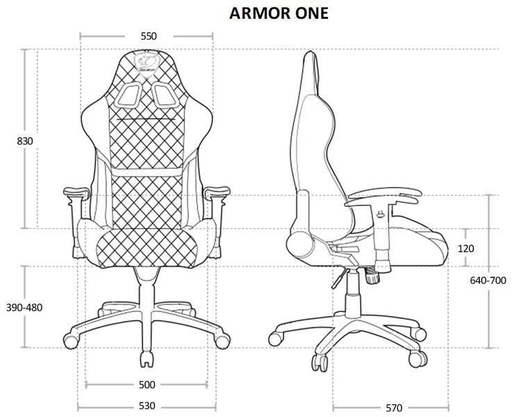 Кресло игровое ARMOR One X, темно-зеленый цвет Armor One X 1603988 фото