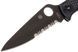 Ніж Spyderco Endura 4 Black Напівсеррейтор C10PSBBK 871133 фото 5