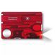 Мультитул Victorinox Swisscard Lite у вигляді банківської картки Червоний напівпрозорий (0.7300.TB1) V77551760 фото 1