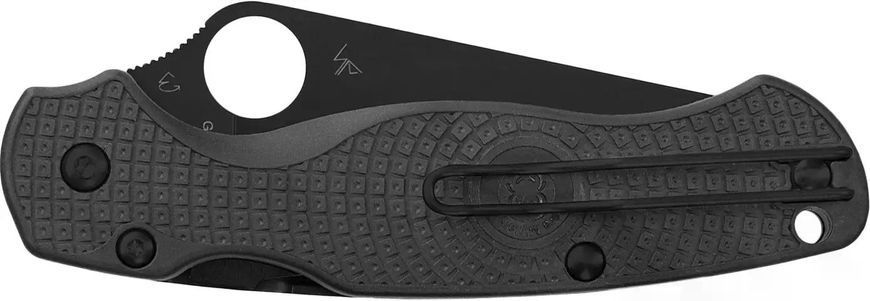 Ніж Spyderco Para Military 2 Lightweight CTS-BD1N Plainedge Black Blade C81PBBK2 871815 фото
