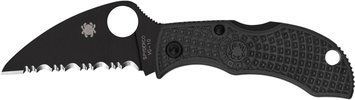 Ніж Spyderco Manbug Wharncliffe Serrated Black MBKWSBK 871785 фото