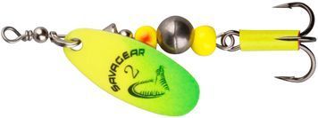 Блешня Savage Gear Caviar Spinner #4 14g 07-Fluo Yellow/Chartreuse 18540715 фото
