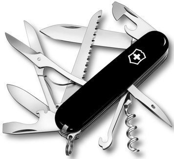 Швейцарський ніж Victorinox 1.3713.3 Huntsman чорний 612940 фото