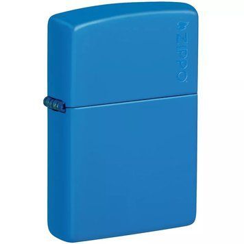 Зажигалка Zippo Sky Blue Matte Logo Голубая 48628 ZL V77550548 фото