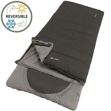 Спальний мішок Outwell Contour Reversible/+2&deg;C Midnight Black Left (230365) 928748 фото