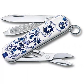 Швейцарський ніж Victorinox Classic LE 2021 Porcelain Elegance 58 мм, 7 функцій (0.6223.L2110) V77553488 фото