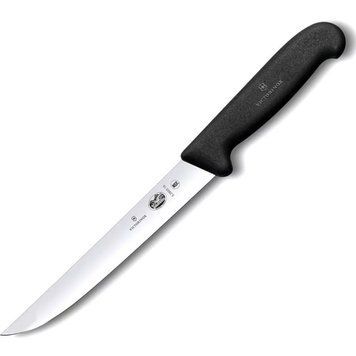 Кухонний філейний ніж Victorinox Fibrox Carving 18 см Чорний (5.2803.18) V77551671 фото