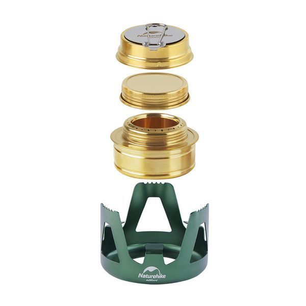 Пальник спиртовий Naturehike NH Alcohol Burner steel NH18L001-T, зелений 68382 фото