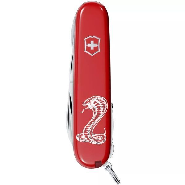 Швейцарський ніж Victorinox Huntsman Zodiac Червоний, Могутня кобра 1.3713_Z4340u V77554198 фото