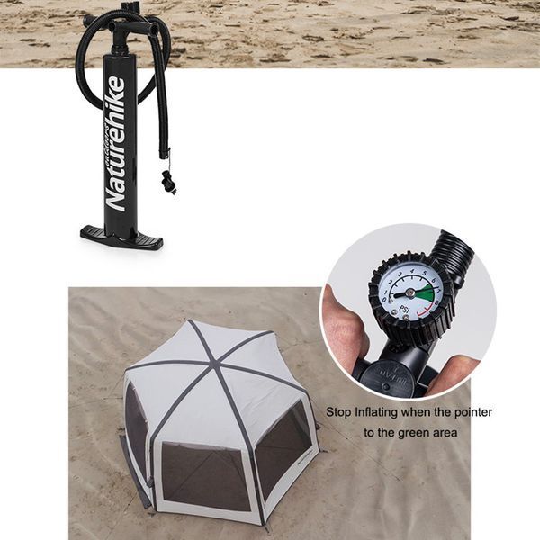 Тент для кемпінгу Naturehike Hexagon Inflatable NH20TM002 380*329*220 85175 фото
