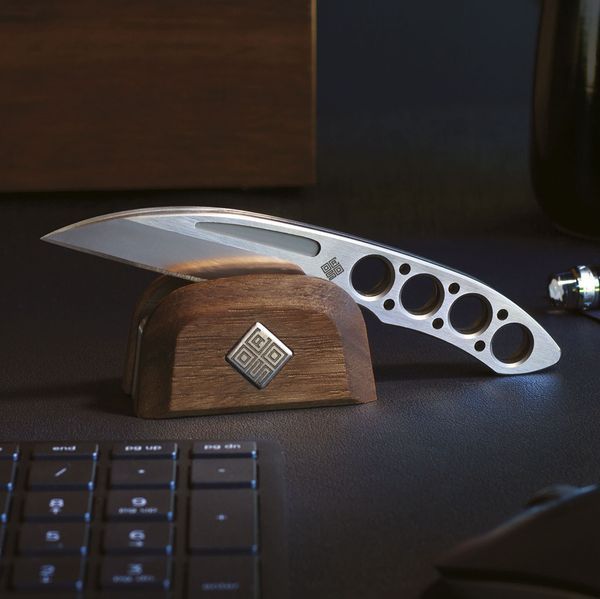 Набор двух ножей Ocaso Duo Desk Knife Wharncliffe с подставкой из древесины ореха 80DKW 4008999 фото