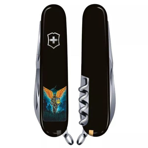 Швейцарский нож Victorinox Huntsman Ukraine Ангел ВСУ (1.3713.3_T1061u) V77552970 фото