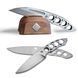 Набор двух ножей Ocaso Duo Desk Knife Wharncliffe с подставкой из древесины ореха 80DKW 4008999 фото 1