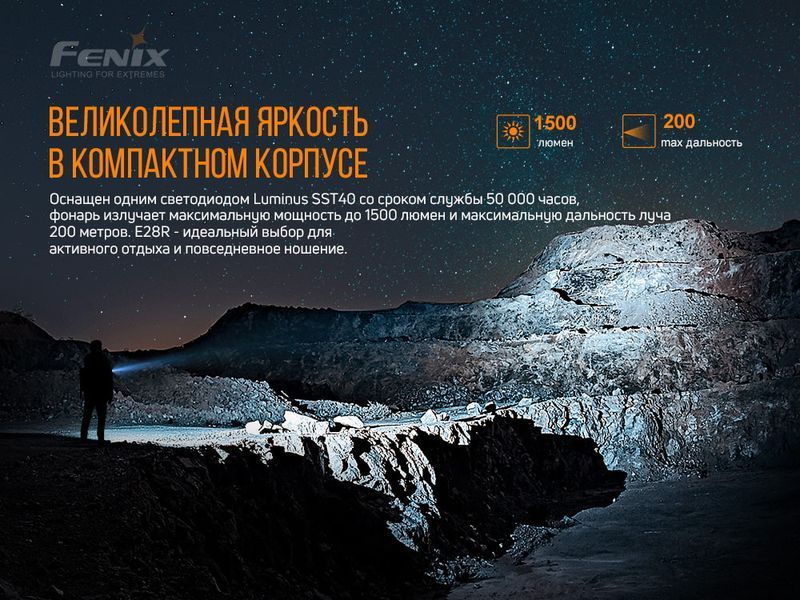 Ліхтар ручний Fenix E28R 73442 фото