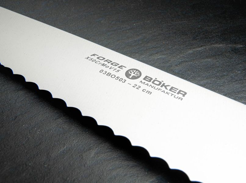 Шефский кованый кухонный нож Boker Forge Brotmesser 03BO503 4009188 фото
