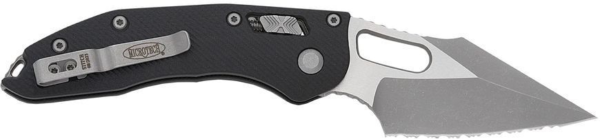 Ніж Microtech Stitch Ram-Lok Apocalyptic Serrated Black 169RL-12APFLGTBK 14090678 фото