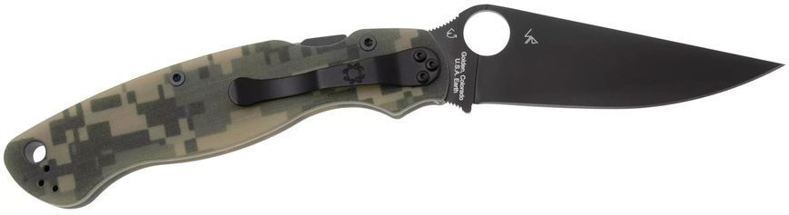 Нож Spyderco Military 2 Black Blade Camo C36GPCMOBK2 871632 фото