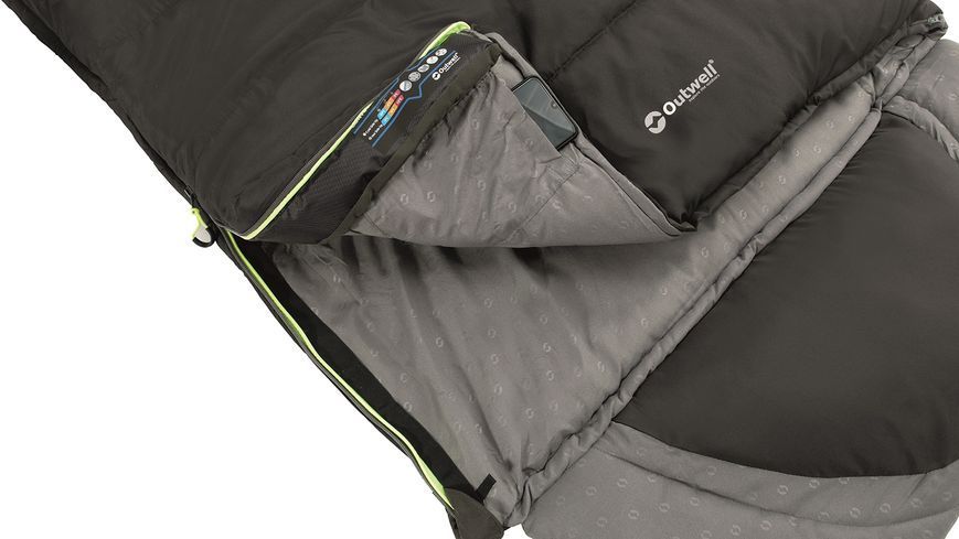 Спальний мішок Outwell Contour Reversible/+2&deg;C Midnight Black Left (230365) 928748 фото