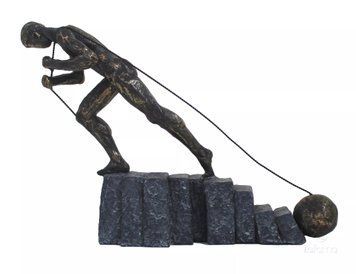 Статуэтка ITALFAMA из смолы и бронзы Never Give Up Никогда не сдавайся (SR44421) V77553114 фото