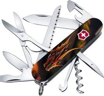 Швейцарський ніж Victorinox 1.3713.3_Z3210p Swiss Army Huntsman Zodiac Фантастичний дракон 619213 фото