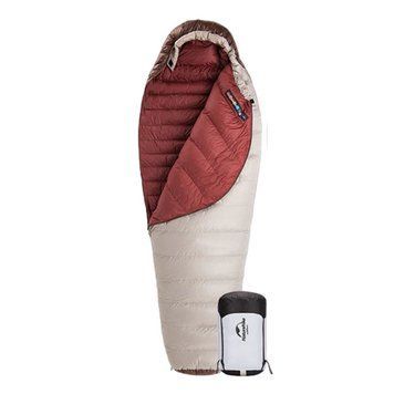 Спальник з натуральним пухом Naturehike Snowbird NH20YD001, p-р L, Коричневий 380 г 92846 фото