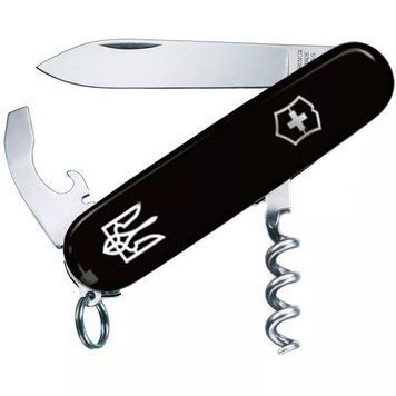 Швейцарський ніж Victorinox Waiter Ukraine Чорний (0.3303.3R1) V77553781 фото