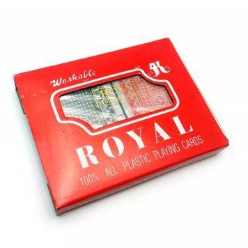 Карти гральні з пластиковим покриттям Duke Royal 2 колоди по 54 аркуші 57x86 мм (DN20295) V77551146 фото