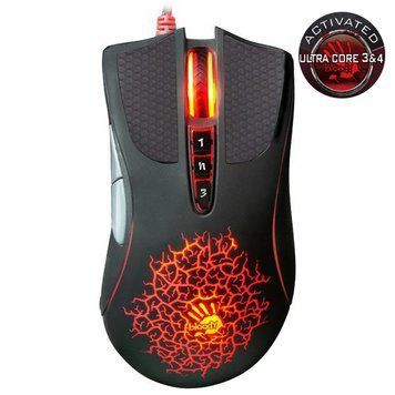 Миша ігрова A4-Tech Bloody A90,активоване ПЗ Bloody6, металеві ніжки, чорна A90A Bloody (Black) 0202884 фото