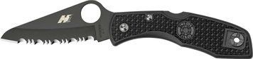 Ніж Spyderco Salt 1 black blade spyderedge Серейтор C88SBBK 871286 фото