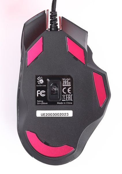 Миша ігрова A4Tech J95s Bloody, чорна, RGB підсвічування J95s Bloody (Black) 1604558 фото