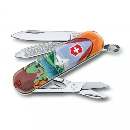 Швейцарський ніж Victorinox Classic LE 2018 Call of Nature 58 мм Різнокольоровий (0.6223.L1802) V77553563 фото