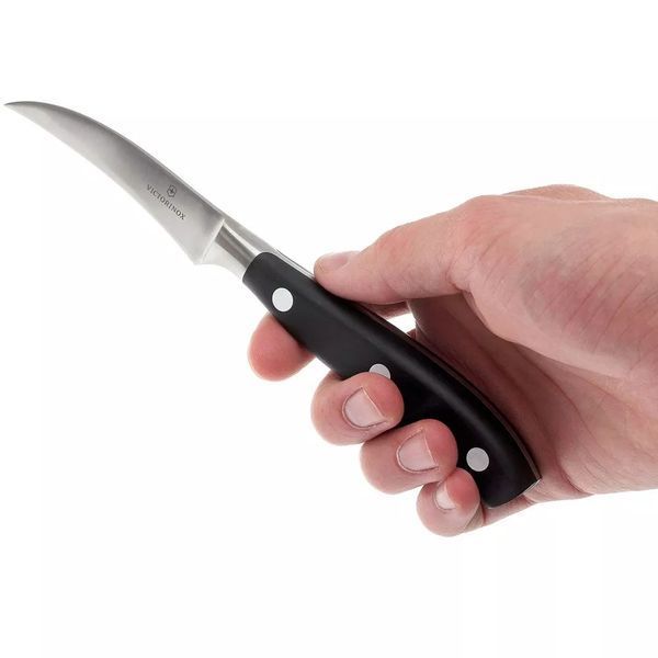 Кухонный кованный нож для вырезания Victorinox Grand Maitre Shaping Черный (7.7303.08G) V77551680 фото