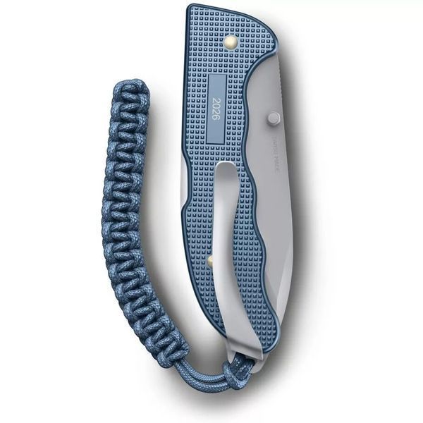 Швейцарський ніж Victorinox Evoke Alox Glacial Blue 0.9415.L26 ріфлений паракорд Блакитний V77554537 фото