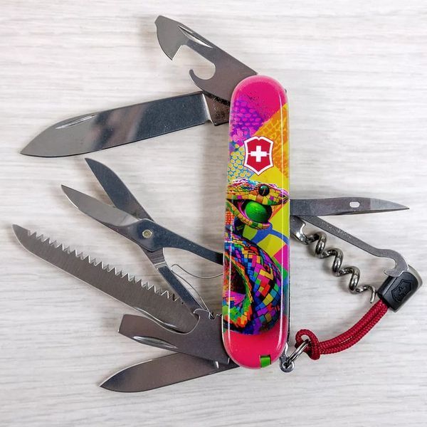 Швейцарский нож Victorinox Huntsman Zodiac Змея-теннисист 1.3713_Z4300pk V77554197 фото
