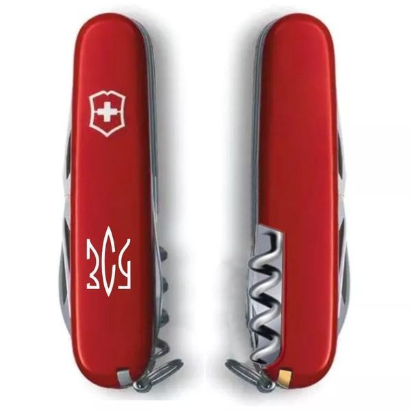 Швейцарский нож Victorinox Spartan Ukraine 91 мм 12 функций Трезубец ЗСУ (1.3603_T0390u) V77553019 фото