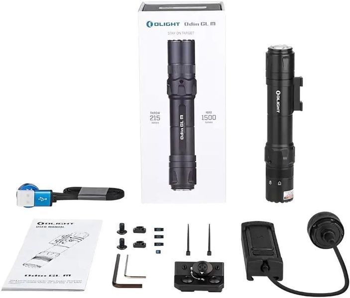 Ліхтар з ЛЦВ Olight Odin GL M (1500 Lm) на M-Lock Зелений ЛЦВ Odin GL M 23703615 фото