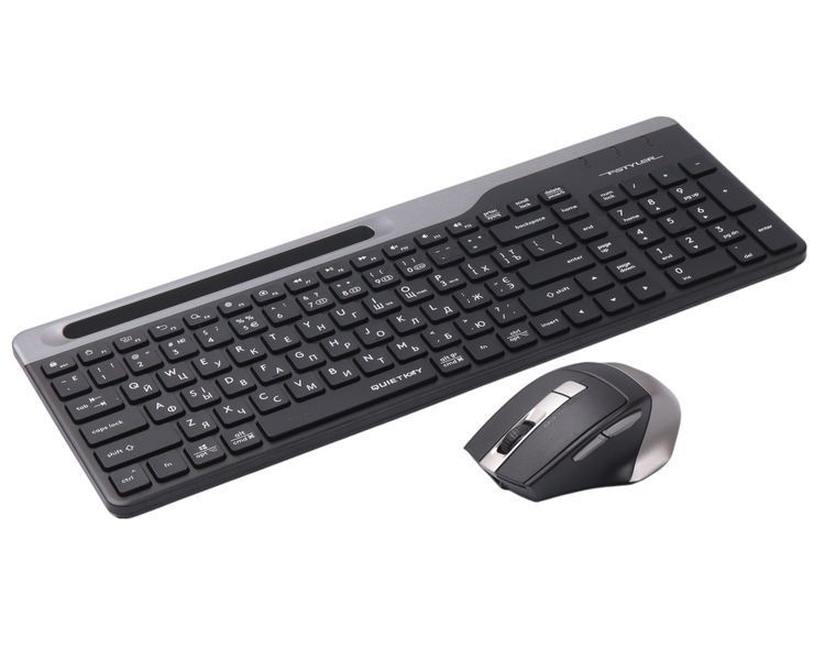 Комплект A4Tech Fstyler FB2535CS клавіатура з мишою , USB, колір димчато-сірий FB2535CS (Smoky Grey) 1605973 фото