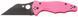 Ніж Spyderco Yojimbo 2 Black Blade Sprint Run Pink C85GPNBKP2 871783 фото 1