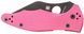 Ніж Spyderco Yojimbo 2 Black Blade Sprint Run Pink C85GPNBKP2 871783 фото 5