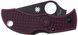 Нож Spyderco Manbug Black Blade Micro-Melt PD1 FRN Burgundy MBBGBKP 871723 фото 2