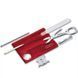 Мультитул Швейцарская карта Victorinox SwissCard Nailcare Красный полупрозрачный (0.7240.T) V77551778 фото 1