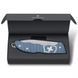 Швейцарський ніж Victorinox Evoke Alox Glacial Blue 0.9415.L26 ріфлений паракорд Блакитний V77554537 фото 6