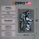 Запальничка Zippo 211 Wolf Skull Feather Design 29863 V77553886 фото 3