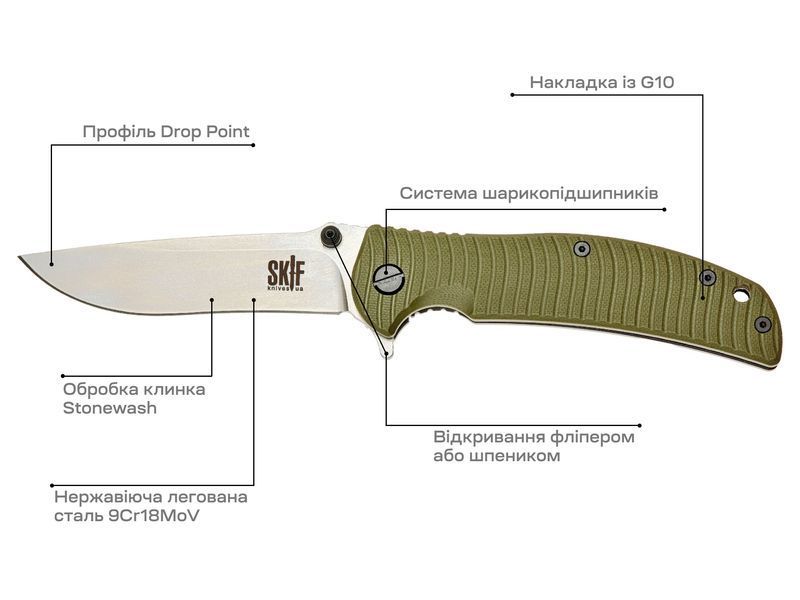 Ніж Skif Urbanite II SW Olive 425SEG 17650306 фото