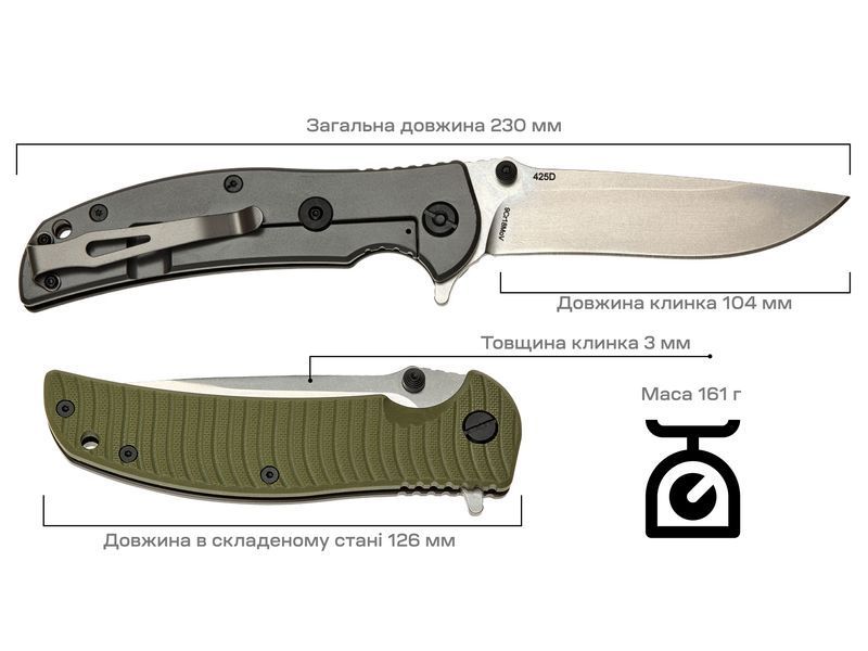 Ніж Skif Urbanite II SW Olive 425SEG 17650306 фото