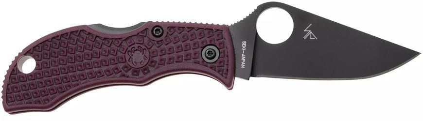 Нож Spyderco Manbug Black Blade Micro-Melt PD1 FRN Burgundy MBBGBKP 871723 фото
