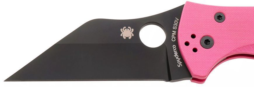 Ніж Spyderco Yojimbo 2 Black Blade Sprint Run Pink C85GPNBKP2 871783 фото