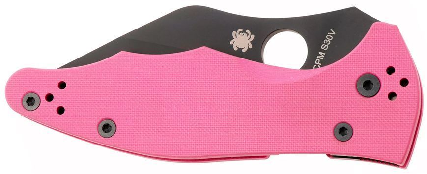 Ніж Spyderco Yojimbo 2 Black Blade Sprint Run Pink C85GPNBKP2 871783 фото